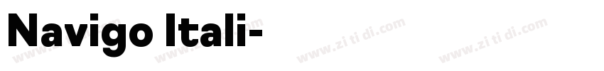 Navigo Itali字体转换